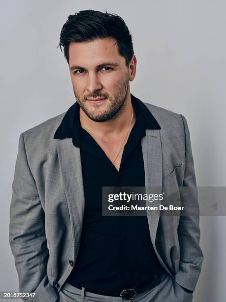 Brock Davies of Bravo's 'Vanderpump Rules' poses for TV Guide Magazine during the 2024 Winter TCA Portrait Studio at The Langham Huntington, Pasadena...