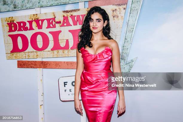Geraldine Viswanathan at the New York premiere of "Drive-Away Dolls" held at AMC Lincoln Square 13 on February 20, 2024 in New York City.