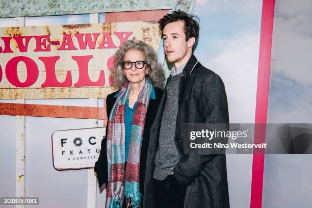 Debra Winger and Gideon Babe Ruth Howard at the New York premiere of "Drive-Away Dolls" held at AMC Lincoln Square 13 on February 20, 2024 in New...