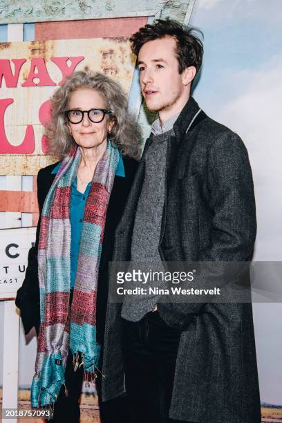 Debra Winger and Gideon Babe Ruth Howard at the New York premiere of "Drive-Away Dolls" held at AMC Lincoln Square 13 on February 20, 2024 in New...