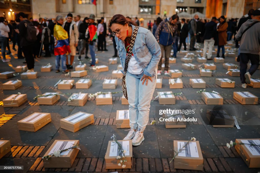 Protest against the murder of social leaders in Colombia