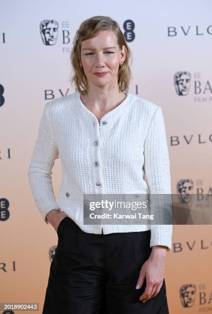 Sandra Hüllerattends the EE BAFTA Film Awards 2024 Nominees' Party, supported by Bulgari at The National Gallery on February 17, 2024 in London,...