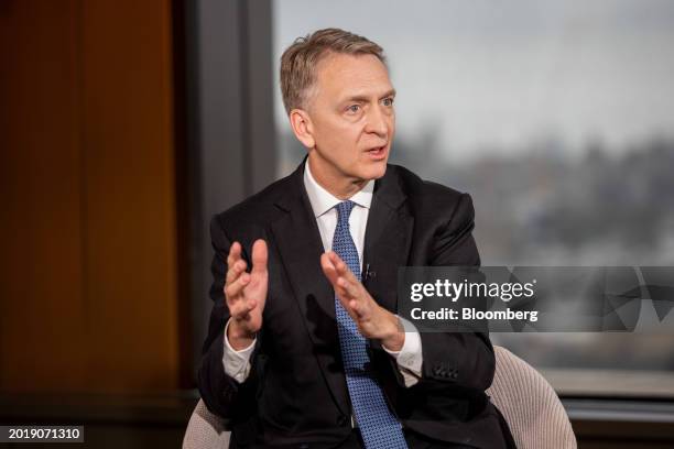 Bruce Flatt, chief executive officer of Brookfield Asset Management Inc., during a Bloomberg Television interview in London, UK, on Tuesday, Feb. 20,...