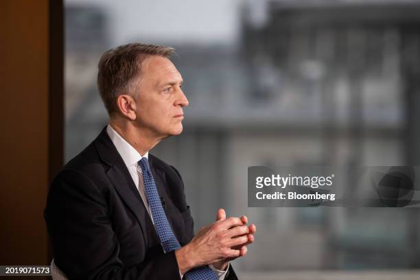Bruce Flatt, chief executive officer of Brookfield Asset Management Inc., during a Bloomberg Television interview in London, UK, on Tuesday, Feb. 20,...