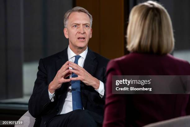 Bruce Flatt, chief executive officer of Brookfield Asset Management Inc., during a Bloomberg Television interview in London, UK, on Tuesday, Feb. 20,...