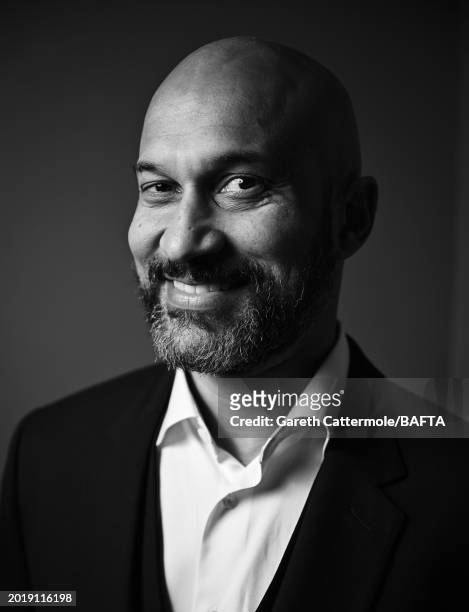 Keegan-Michael Key attends the Nominees' Party for the EE BAFTA Film Awards 2024, supported by Bulgari, at The National Gallery on February 17, 2024...