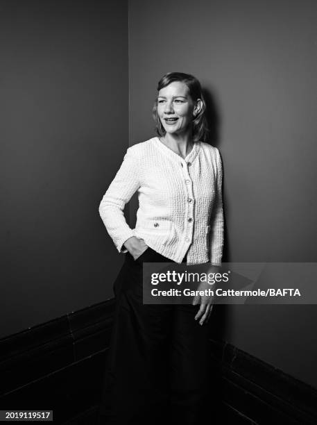 Sandra Hüller attends the Nominees' Party for the EE BAFTA Film Awards 2024, supported by Bulgari, at The National Gallery on February 17, 2024 in...
