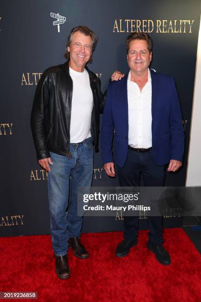 Vince Van Patten and James Van Patten attend a special screening of ALTERED REALITY from K Street Pictures at Regal LA Live on February 17, 2024 in...