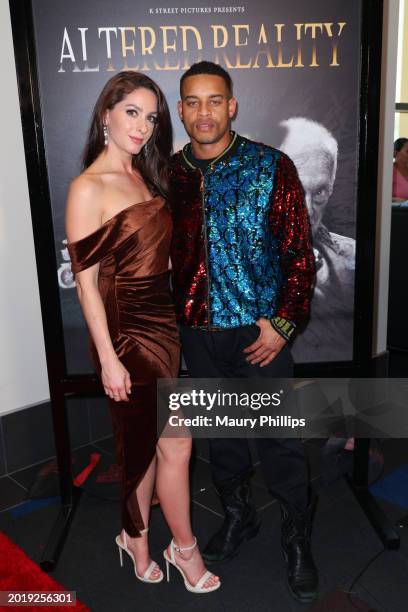 Kayla Adams and Robert Ri'chard attend a special screening of ALTERED REALITY from K Street Pictures at Regal LA Live on February 17, 2024 in Los...