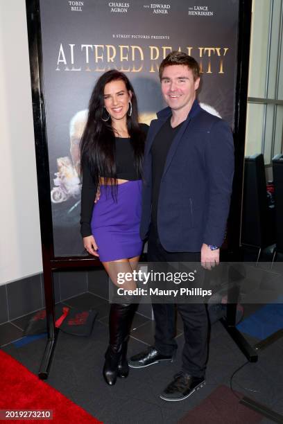 Natalie Burn and Timothy Woodard Jr. Attend a special screening of ALTERED REALITY from K Street Pictures at Regal LA Live on February 17, 2024 in...