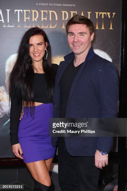 Natalie Burn and Timothy Woodard Jr. Attend a special screening of ALTERED REALITY from K Street Pictures at Regal LA Live on February 17, 2024 in...