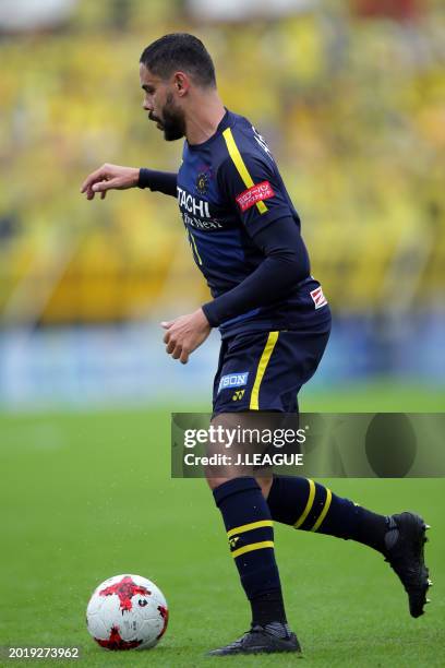 Diego Oliveira of Kashiwa Reysol in action during the J.League J1 match between Omiya Ardija and Kashiwa Reysol at NACK5 Stadium Omiya on October 21,...