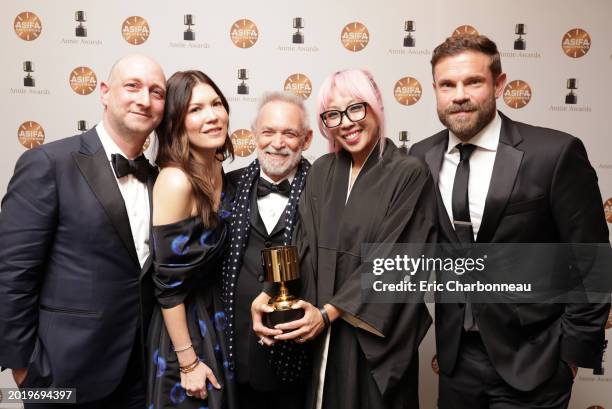 Michael Green, Amber Noizumi, Erwin Stoff, Jane Wu and Nick Read attend the 51st Annual Annie Awards at Royce Hall on February 17, 2024 in Los...