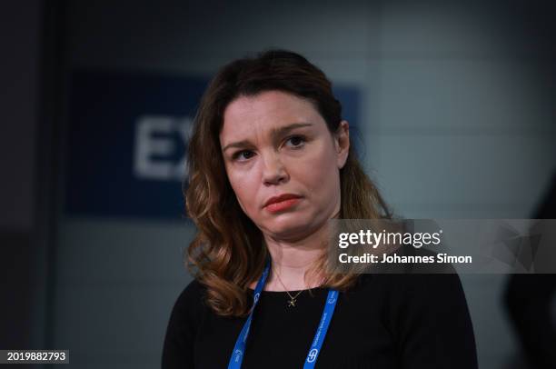 Zhanna Nemtsova, founder of the Boris Nemtsov Foundation for Freedom attends the spotlight session "Future of Russia" at the 2024 Munich Security...