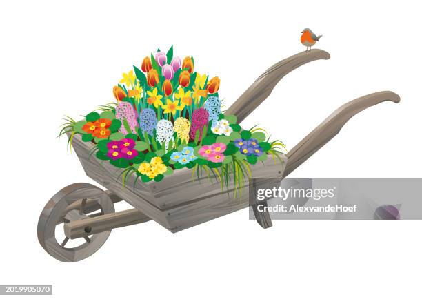 Spring Wheelbarrows Antique Wheelbarrows Photos and Premium High Res Pictures - Getty Images