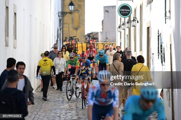 Edward Theuns of Belgium and Team Lidl - Trek and his son prior to the 50th Volta ao Algarve em Bicicleta 2024, Stage 5 a 165.8km stage from Faro to...