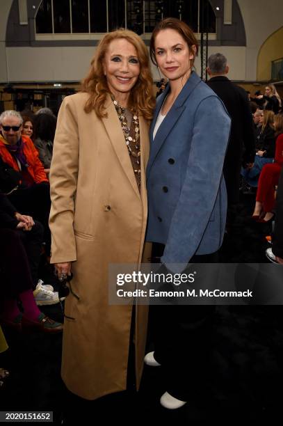 Marisa Berenson and Ruth Wilson attend the JW Anderson show during London Fashion Week February 2024 at on February 18, 2024 in London, England.