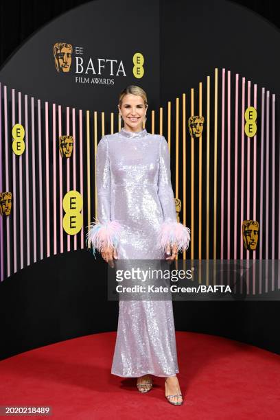 Vogue Williams attends the EE BAFTA Film Awards 2024 at The Royal Festival Hall on February 18, 2024 in London, England.