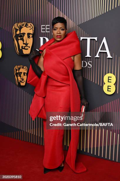 Fantasia Barrino attends the EE BAFTA Film Awards 2024 at The Royal Festival Hall on February 18, 2024 in London, England.