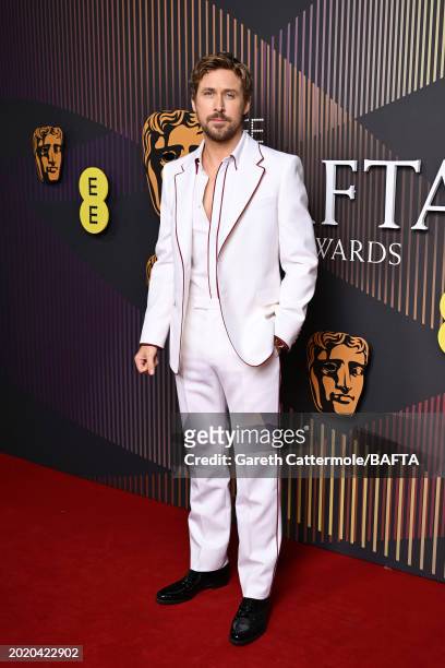 Ryan Gosling attends the EE BAFTA Film Awards 2024 at The Royal Festival Hall on February 18, 2024 in London, England.