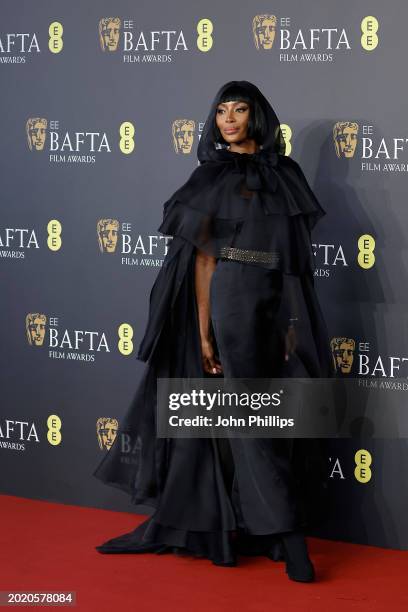 Naomi Campbell attends the EE BAFTA Film Awards 2024 at The Royal Festival Hall on February 18, 2024 in London, England.