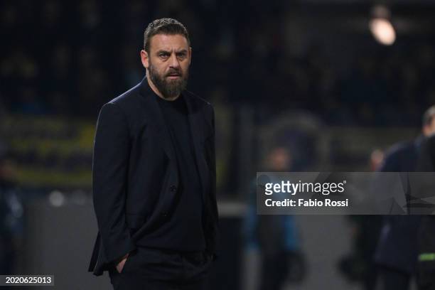 Roma coach Daniele De Rossi during the Serie A TIM match between Frosinone Calcio and AS Roma - Serie A TIM at Stadio Benito Stirpe on February 18,...