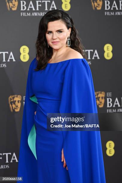 Emer Kenny attends the EE BAFTA Film Awards 2024 at The Royal Festival Hall on February 18, 2024 in London, England.