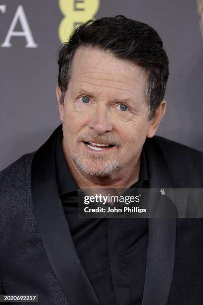 Michael J. Fox attends the 2024 EE BAFTA Film Awards at The Royal Festival Hall on February 18, 2024 in London, England.