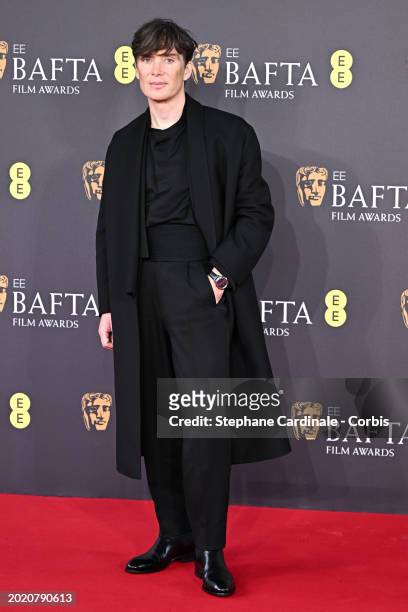 Cillian Murphy attends the 2024 EE BAFTA Film Awards at The Royal Festival Hall on February 18, 2024 in London, England.