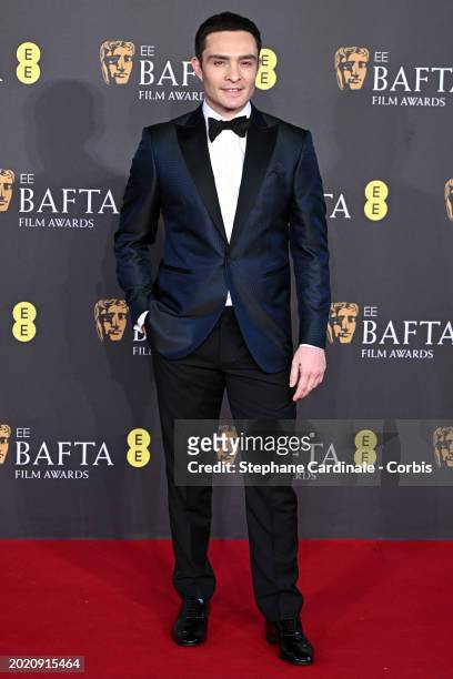Ed Westwick attends the 2024 EE BAFTA Film Awards at The Royal Festival Hall on February 18, 2024 in London, England.
