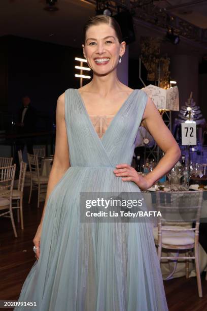 Rosamund Pike during the EE BAFTA Film Awards 2024 Dinner at The Royal Festival Hall on February 18, 2024 in London, England.