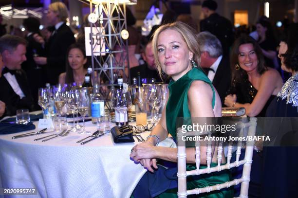 Gillian Anderson during the EE BAFTA Film Awards 2024 Dinner at The Royal Festival Hall on February 18, 2024 in London, England.