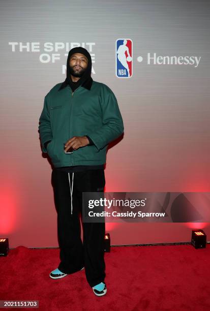 DeMarcus Cousins attends Hennessy Arena NBA All-Star Weekend At Hilbert Circle Theatre on February 17, 2024 in Indianapolis, Indiana.