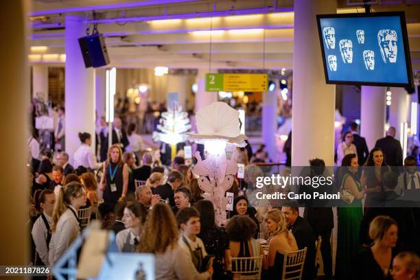 General view during the EE BAFTA Film Awards 2024 Dinner at The Royal Festival Hall on February 18, 2024 in London, England.