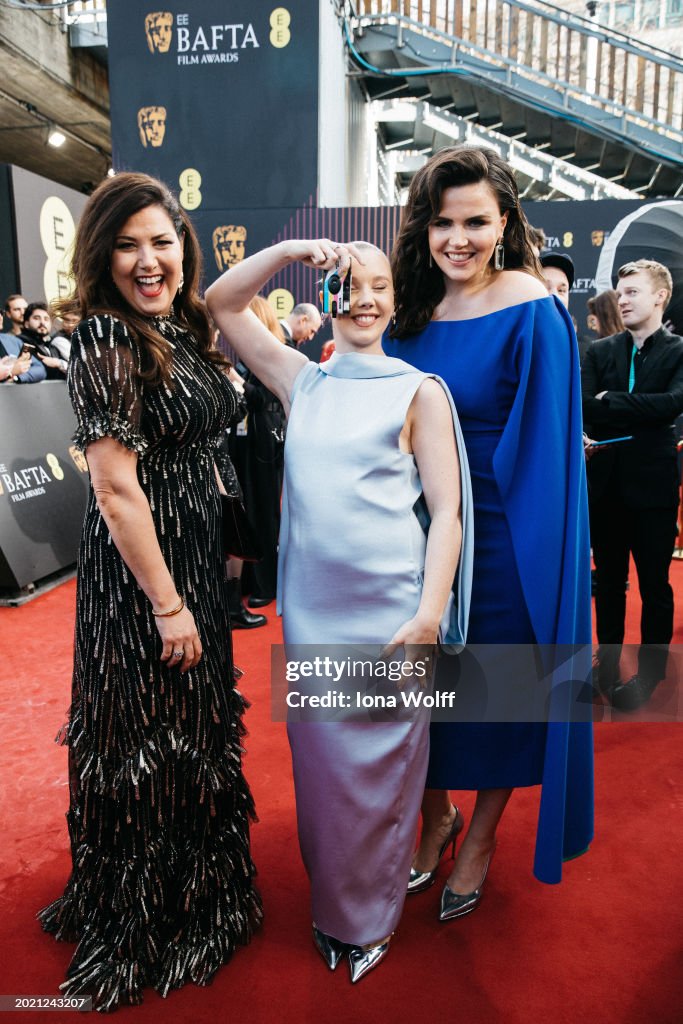 Reemah Sakaan Lauren Lyle And Emer Kenny Attend The EE BAFTA Film reemah-sakaan-lauren-lyle-and-emer-kenny-attend-the-ee-bafta-film