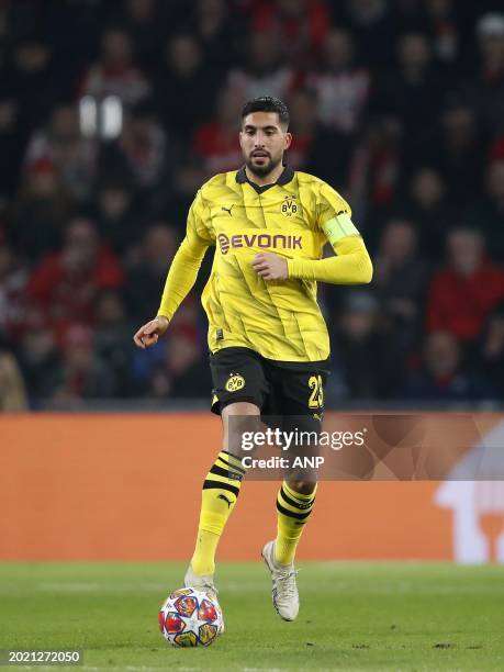 Emre Can of Borussia Dortmund during the UEFA Champions League round of 16 match between PSV Eindhoven and Borussia Dortmund at the Phillips stadium...