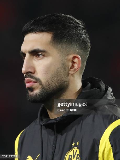 Emre Can of Borussia Dortmund during the UEFA Champions League round of 16 match between PSV Eindhoven and Borussia Dortmund at the Phillips stadium...