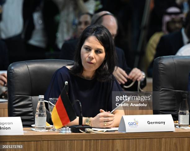 German Foreign Minister Annalena Baerbock attends the G20 Foreign Ministers Meeting in Rio de Janeiro, Brazil on February 21, 2024.