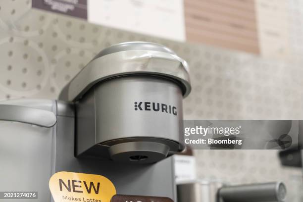 Keurig coffee maker at a store in New York, US, on Wednesday, Jan. 24, 2024. Keurig Dr Pepper Inc. Is scheduled to release earnings figures on...