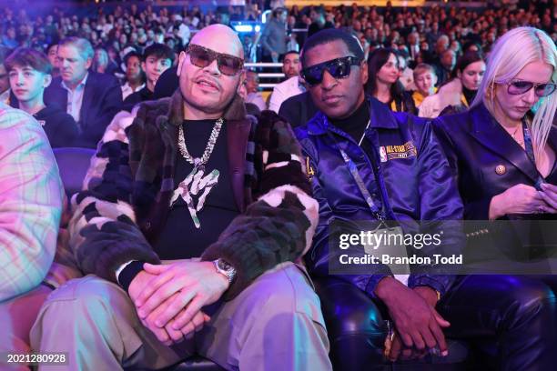 Fat Joe and Babyface attend the NBA All-Star Game as part of NBA All-Star Weekend on Sunday, February 18, 2024 at Gainbridge Fieldhouse in...