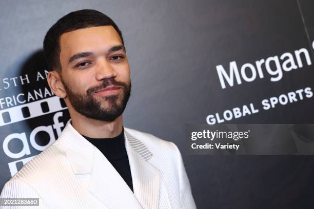 Justice Smith at the 15th Annual AAFCA Awards held at the Beverly Wilshire, A Four Seasons Hotel on February 21, 2024 in Beverly Hills, California.
