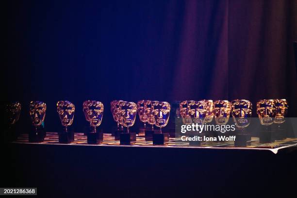 Bafta Awards backstage during the EE BAFTA Film Awards 2024 at The Royal Festival Hall on February 18, 2024 in London, England.