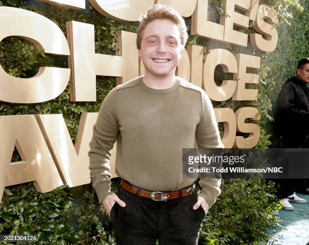 Pictured: Jake Shane arrives to the 2024 People's Choice Awards held at Barker Hangar on February 18, 2024 in Santa Monica, California. --