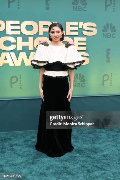 Xochitl Gomez attends the 2024 People's Choice Awards at Barker Hangar on February 18, 2024 in Santa Monica, California.