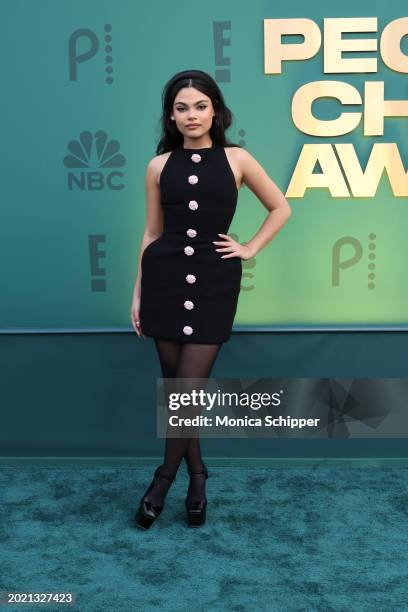 Ariana Greenblatt attends the 2024 People's Choice Awards at Barker Hangar on February 18, 2024 in Santa Monica, California.