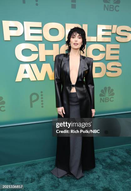Pictured: Marta Pozzan arrives to the 2024 People's Choice Awards held at Barker Hangar on February 18, 2024 in Santa Monica, California. --