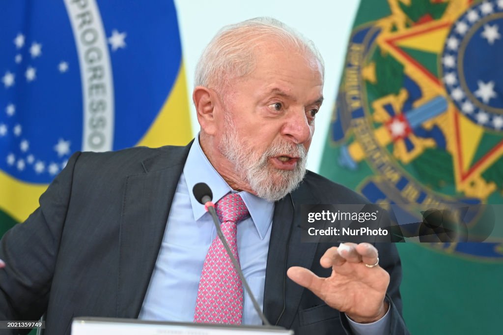 Brazilian President Luiz Inácio Lula Da Silva Receives Ednaldo Rodrigues, President Of The Brazilian Football Confederation (CBF), And An Official FIFA Delegation