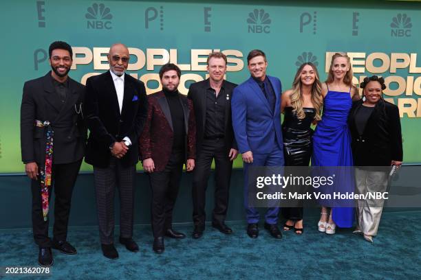 Pictured: Anthony Hill, James Pickens, Jake Borelli, Kevin McKidd, Chris Carmack, Camilla Luddington, Kim Raver and Chandra Wilson arrive to the 2024...