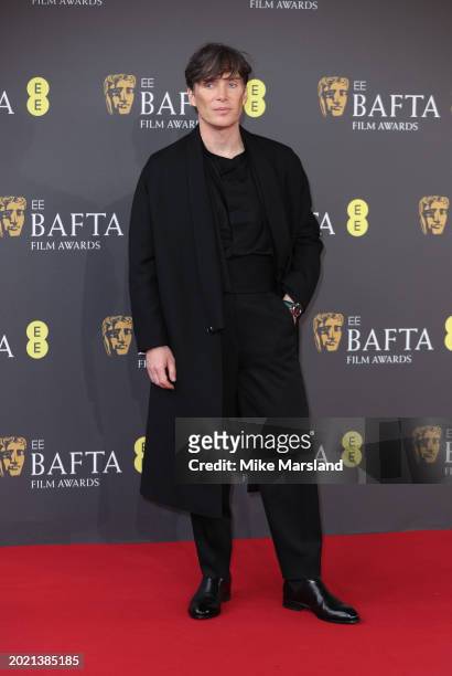 Cillian Murphy attends the 2024 EE BAFTA Film Awards at The Royal Festival Hall on February 18, 2024 in London, England.