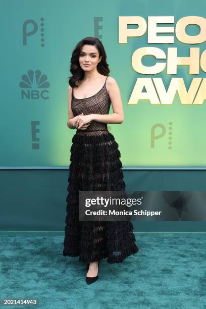 Rachel Zegler attends the 2024 People's Choice Awards at Barker Hangar on February 18, 2024 in Santa Monica, California.